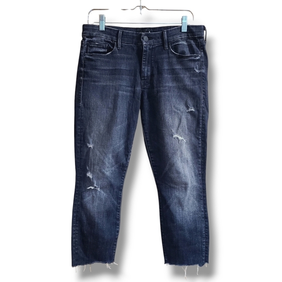 MOTHER Looker Ankle Fray Crash‎ and Burn Jeans - Picture 2 of 13